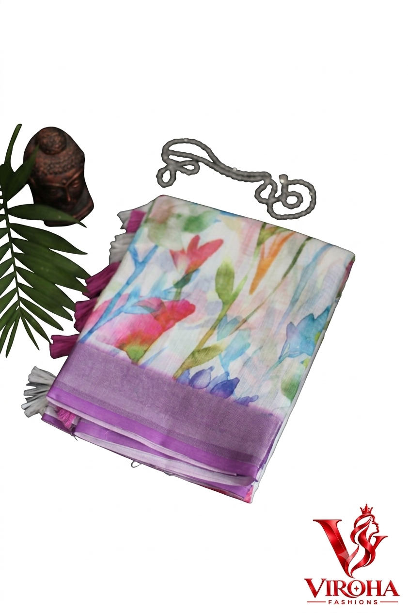 Enchanted Garden Floral Saree